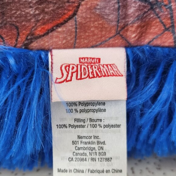 Furry Back Spiderman Themed Throw Pillow - Picture 5 of 5